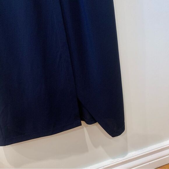 Next Tall Sleeveless V-Neck Maxi Dress Gown Navy Blue Size UK 12 - Picture 4 of 6